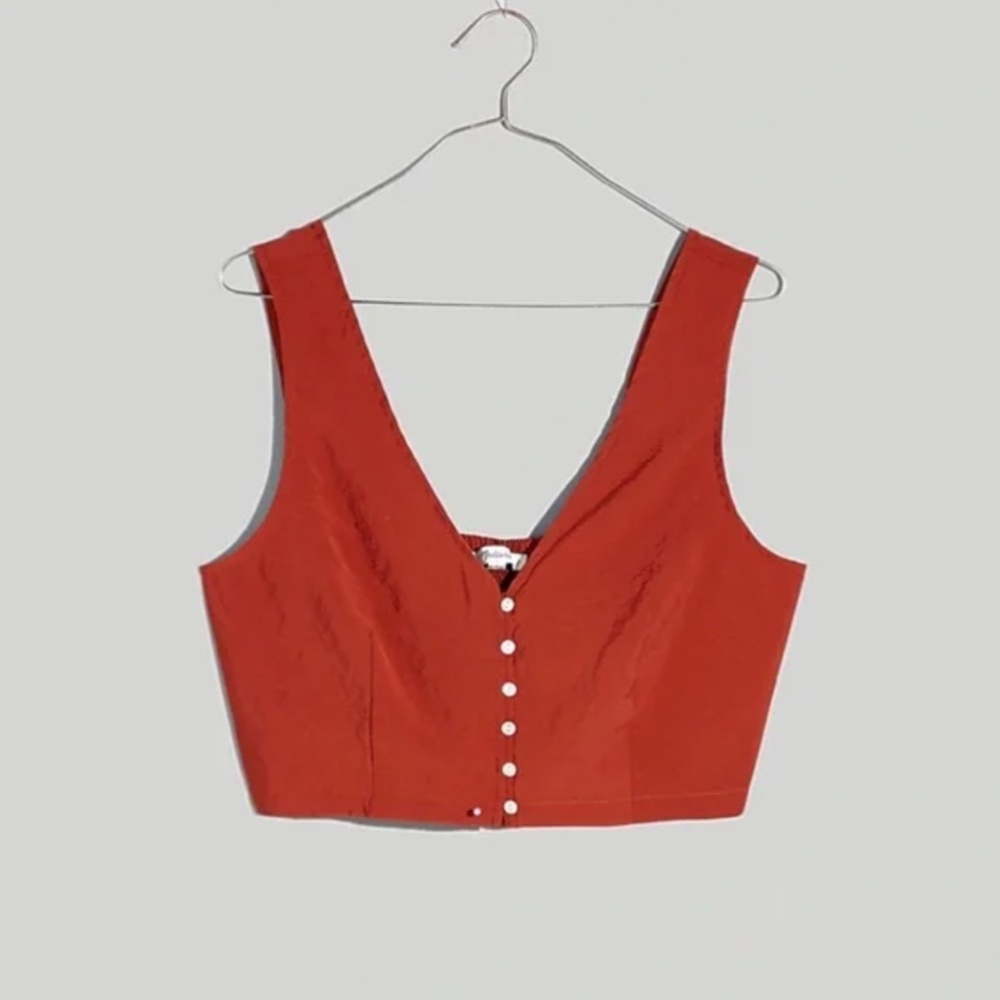 NWT Madewell Gwen Crop Vest Top